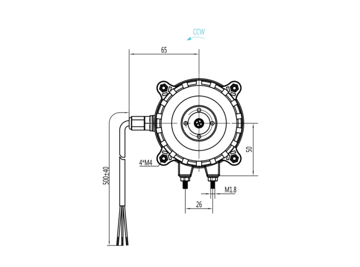 Silnik EC do wentylatora 12W