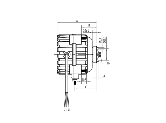Silnik EC do wentylatora 12W