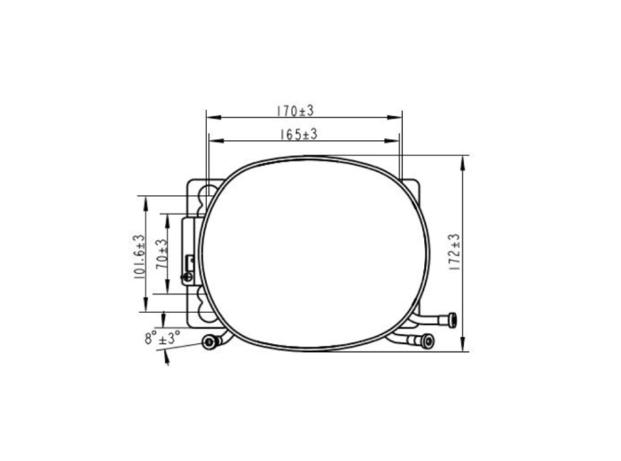 Sprężarka Wanbao 12,1 cm³, R290