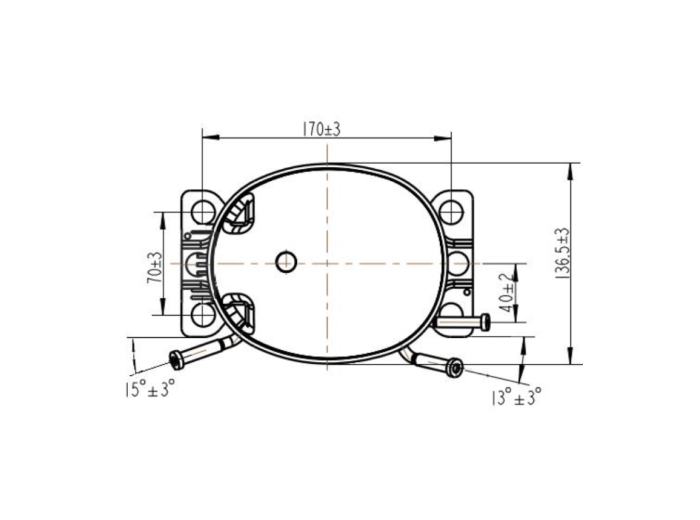 Sprężarka Wanbao 7 cm³, R600a