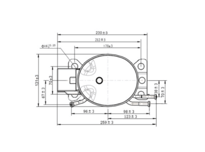 Sprężarka Wanbao 9,5 cm³, R600a