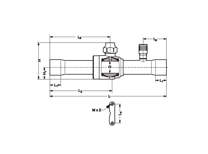 Zawór kulowy BR_GBC-10A (3/8”)