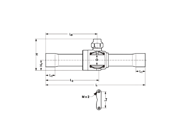 Zawór kulowy BR_GBC-16 (5/8”)