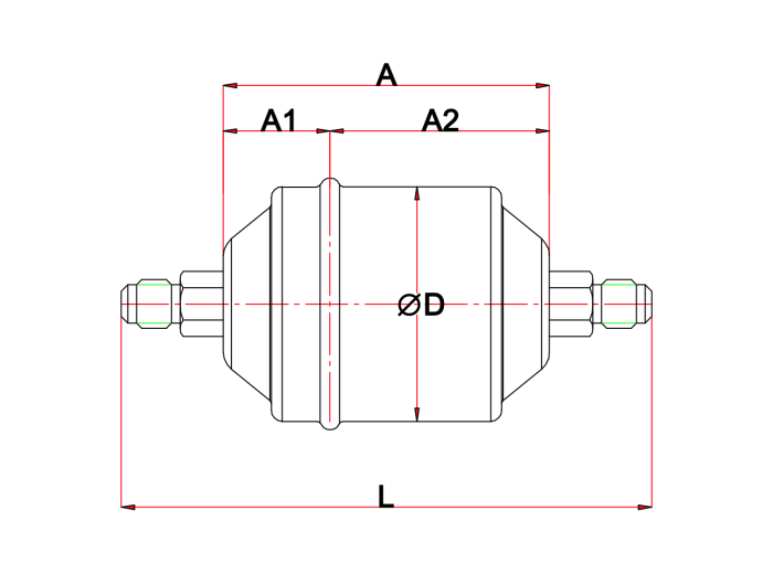 Filtr odwadniacz BR_DML-052 (1/4” SAE)