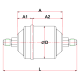 Filtr odwadniacz BR_DML-052 (1/4” SAE)